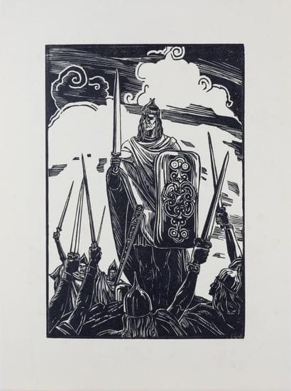 René-Yves CRESTON (1898-1964) 
Le roi (légendaire)
Gravure...
