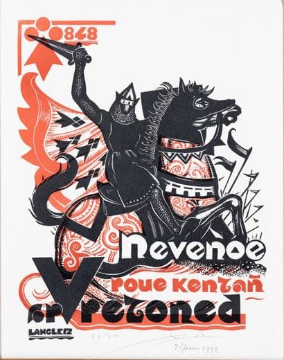 Xavier de LANGLAIS (1906-1975)
NEVENOE
Linoleum...