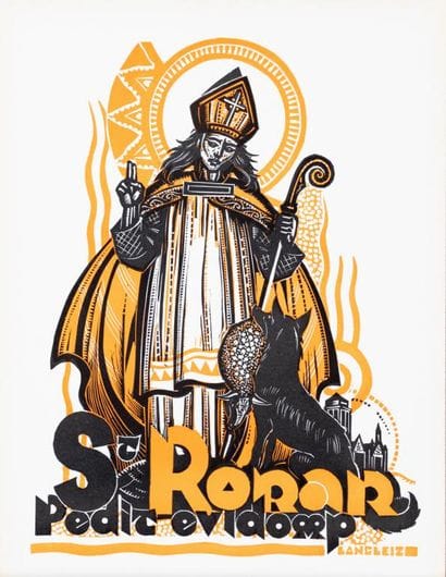 Xavier de LANGLAIS (1906-1975)
St Ronan
Linoleum...