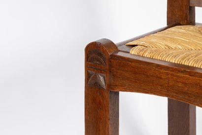 Gaston SEBILLEAU (1894-1957) 
Chair
Patinated...