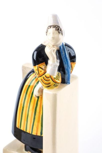François CAUJAN (1902-1945) 
Breton couple
Two...