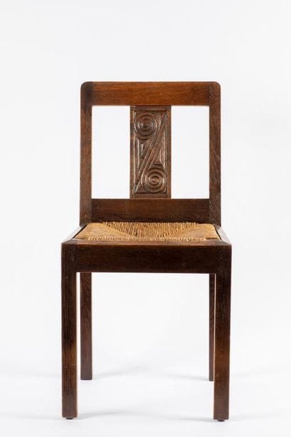 Joseph SAVINA (1901-1983)
Suite of six chairs...