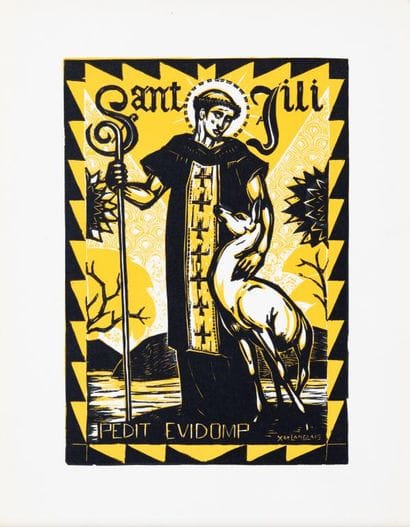 Xavier de LANGLAIS (1906-1975)
Sant Jili
Linoleum...