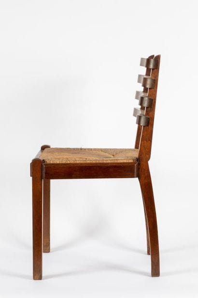 Gaston SEBILLEAU (1894-1957) 
Chair
Waxed...