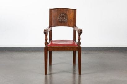 Rafig TULLOU (1909-1990)
Armchair with trident
Solid...