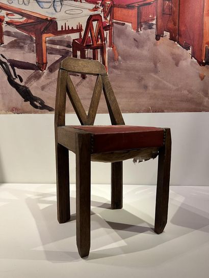 Jeanne MALIVEL (1895-1926) 
Chair in the...