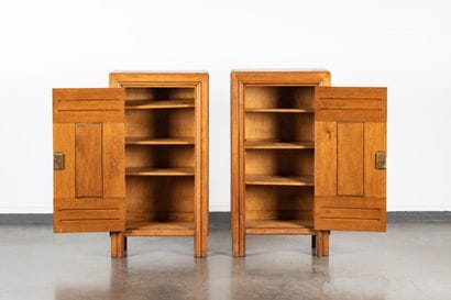 Gaston SEBILLEAU (1894-1957)
Solid oak sideboard...