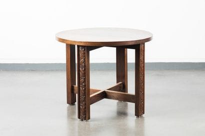 Joseph SAVINA (1901-1983)
Pedestal table
Waxed...