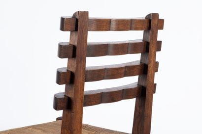 Gaston SEBILLEAU (1894-1957) 
Chair
Waxed...