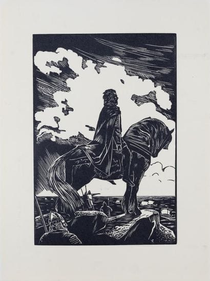 René-Yves CRESTON (1898-1964) 
Alain Barbetorte
Gravure...