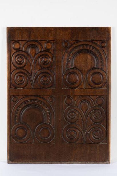 Rafig TULLOU (1909-1990)
Wood paneling
Solid...