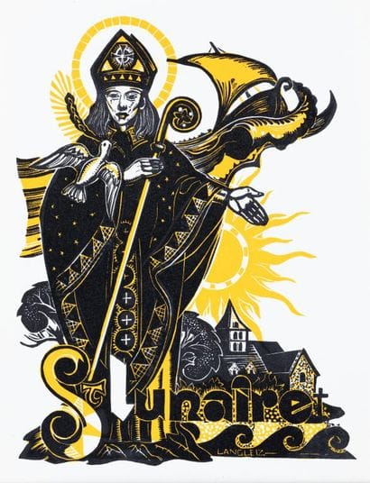 Xavier de LANGLAIS (1906-1975)
St Lunaire
Linoleum...