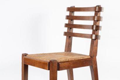 Gaston SEBILLEAU (1894-1957) 
Chair
Waxed...