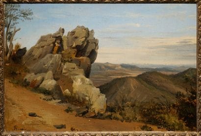 RICOIS François Edme, 1795-1881
Paysage montagneux
huile...