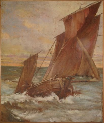 TABARY Emile, 1857-1927
Voilier de pêche...