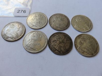Jetons des Etats de Bretagne - Lot of 7 tokens...