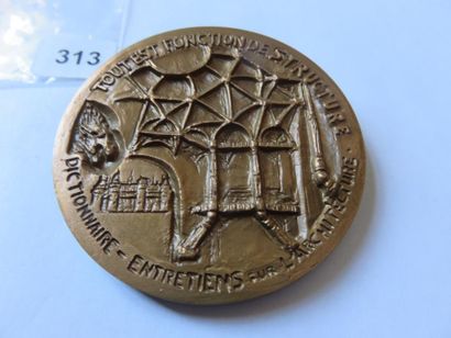 Medal - Violet-Le-Duc 1814 - 1879 architect,...
