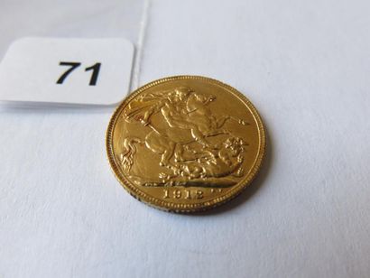 Monnaie or - Royaume Uni - Souverain George...