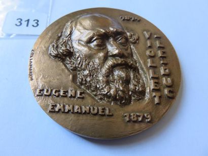 Medal - Violet-Le-Duc 1814 - 1879 architect,...