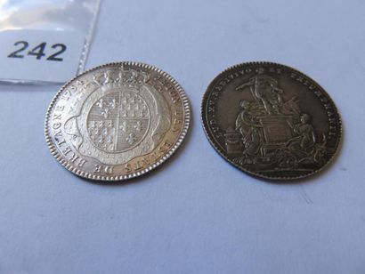Jetons des Etats de Bretagne - Lot de 2 jetons...