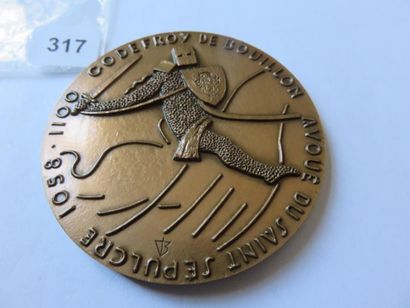 Medal - Godefroy de Bouillon 1058 - 1100...