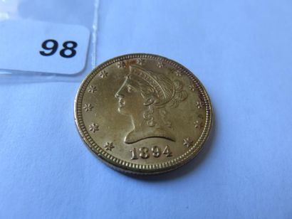Monnaie or - USA - 10 Dollars Liberty tête...