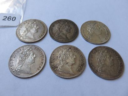 Jetons des Etats de Bretagne - Lot of 6 tokens...