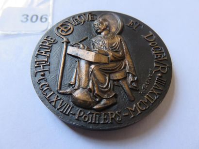Medal - Bishop Hilaire de Poitiers, anniversary...