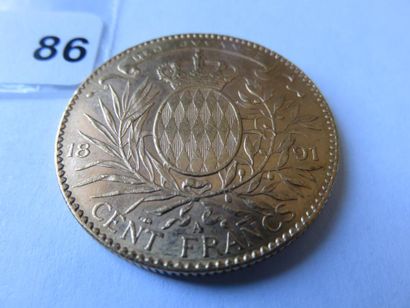 Monnaie or - Monaco - 100 Francs Albert Ier...