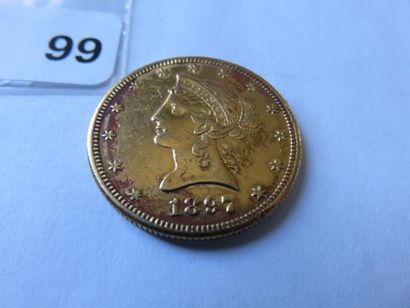 Monnaie or - USA - 10 Dollars Liberty tête...