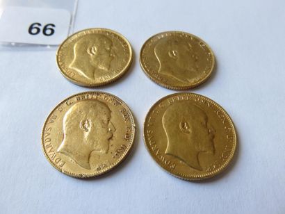 Monnaies or - Empire britanique - Lot de...