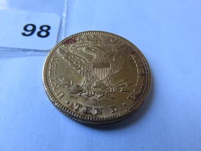 Monnaie or - USA - 10 Dollars Liberty tête...