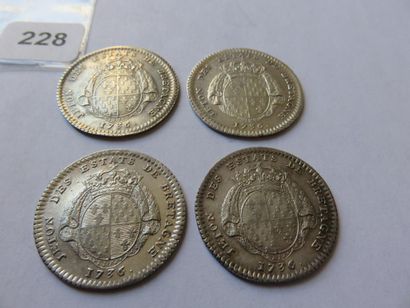 Jetons des Etats de Bretagne - Lot de 4 Jetons...