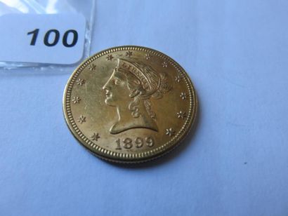 Monnaie or - USA - 10 Dollars Liberty tête...