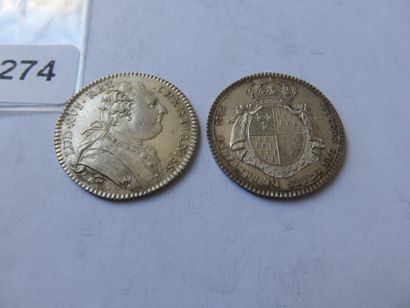 Jetons des Etats de Bretagne - Lot of 2 tokens...