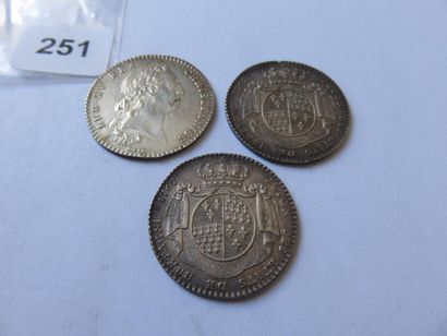 Jetons des Etats de Bretagne - Lot of 3 tokens...