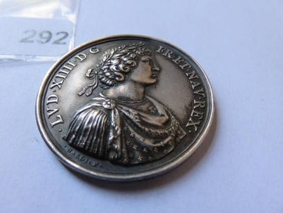 Medal - Louis XIV, by Hardi - Peace of the...