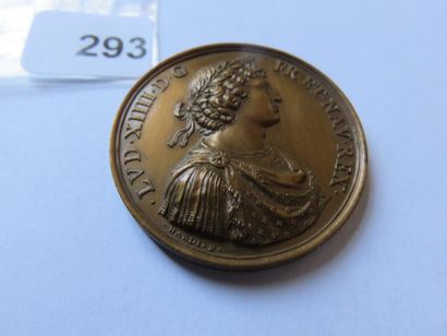 Medal - Louis XIV, by Hardi - Peace of the...