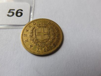 Monnaie or - Italie - 10 Lire Victor Emmanuel...