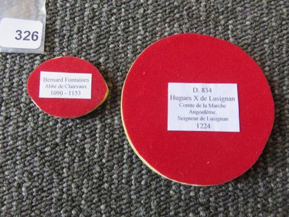 Sigillography - Set of 2 resin casts, Hugues...