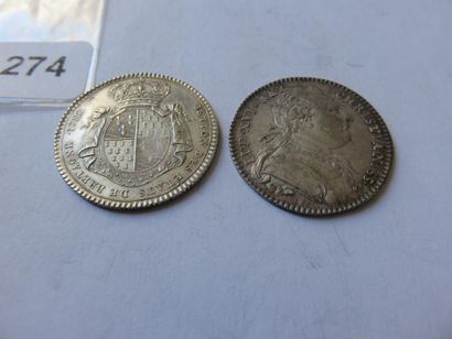 Jetons des Etats de Bretagne - Lot of 2 tokens...
