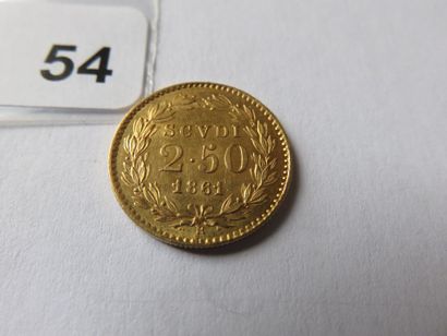 Monnaie or - Etats pontificaux - 2 1/2 Scudi...