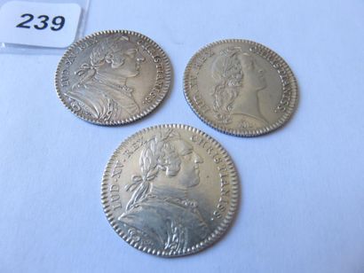 Jetons des Etats de Bretagne - Lot de 3 jetons...