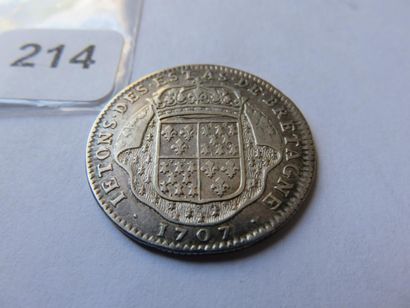 Jeton des Etats de Bretagne - Louis XIV 1707...