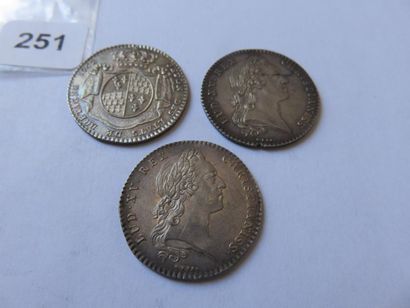 Jetons des Etats de Bretagne - Lot of 3 tokens...