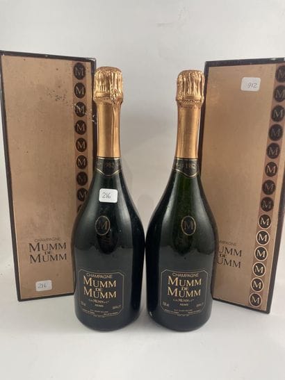 2 btls Champagne NM - Mumm de Mumm - Brut...