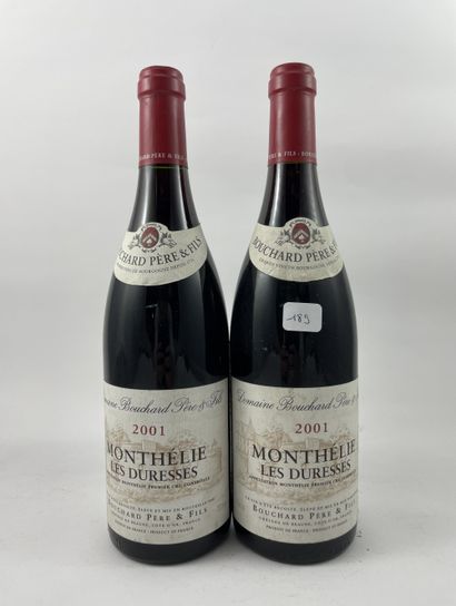 2 btls Monthélie 2001 - Les Duresses - Bouchard...
