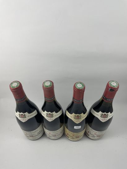 4 btls Beaune 1989 - Clos des Mouches - Drouhin...
