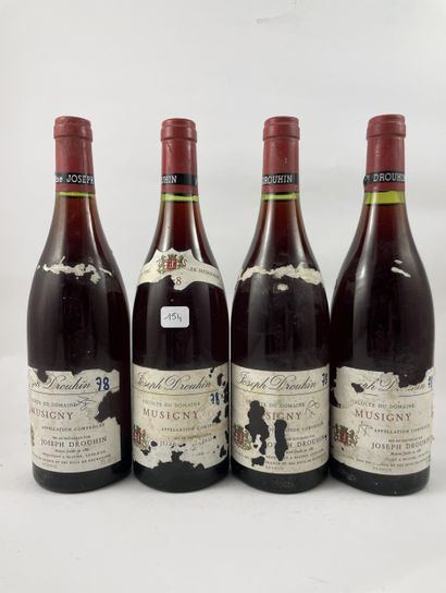 4 btls Musigny NM (probablement 1978) - Drouhin...