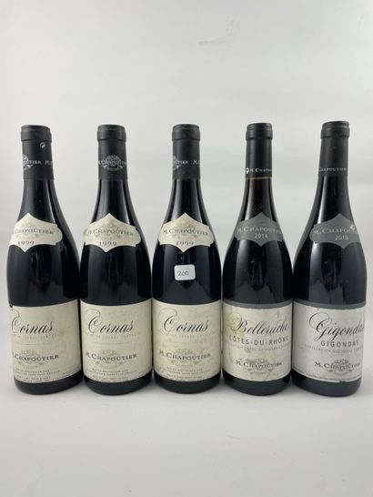 9 btls dont 3 btls Cornas 1999 - Chapoutier,...